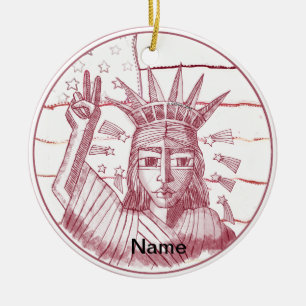 Décoration En Céramique Liberté Paix