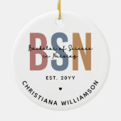 Décoration En Céramique Licence BSN en sciences infirmières sur mesure (Dos)