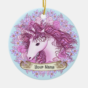 Décoration En Céramique Licorne Alpha