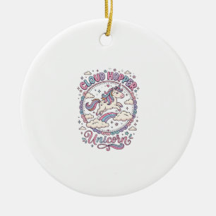 Décoration En Céramique Licorne Cloud Hopper Licorne Ludique Cadeau Mignon