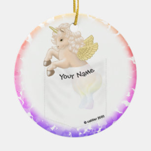 Décoration En Céramique Licorne de Poche