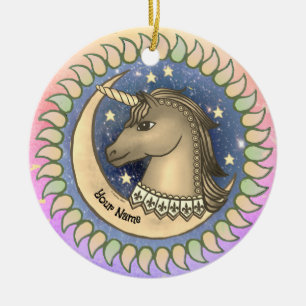 Décoration En Céramique Licorne Étalon