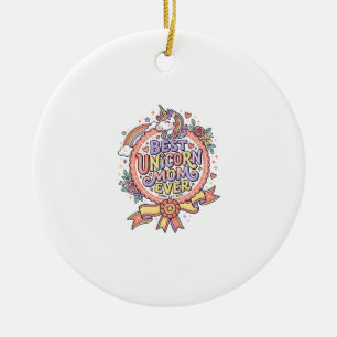 Décoration En Céramique Licorne Meilleure Maman Licorne Jamais Fantaisiste