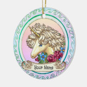 Décoration En Céramique Licorne Rose (Gauche)