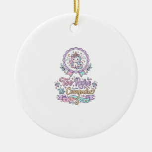 Décoration En Céramique Licorne Trop Rare pour Comparer T-Shirt Cute Paste