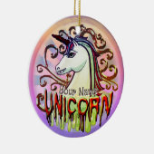 Décoration En Céramique Licorne Vampire (Droite)