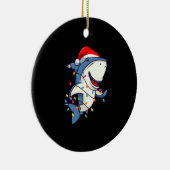 Décoration En Céramique Lights de Santa Shark Christmas (Droite)