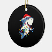 Décoration En Céramique Lights de Santa Shark Christmas (Gauche)