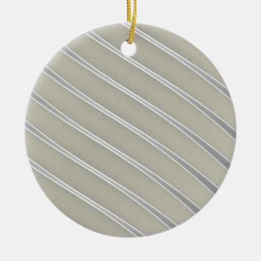 Décoration En Céramique Lignes courbes gris argenté abstrait chic (Devant)