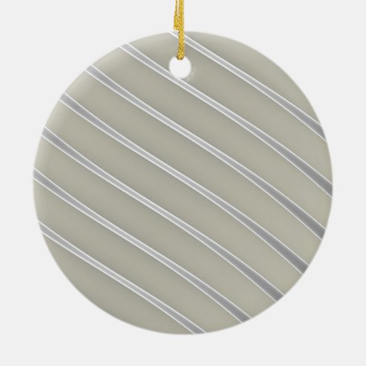 Décoration En Céramique Lignes courbes gris argenté abstrait chic (Dos)