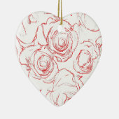 Décoration En Céramique Lignes directrices de Red Roses (Droite)