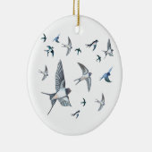 Décoration En Céramique L'Illustration De L'Avalière Volante (Droite)