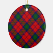 Décoration En Céramique Lindsay tartan rouge vert plaid (Gauche)