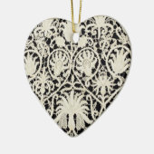 Décoration En Céramique Linge de dentelle mariage blanc classique jolie (Gauche)