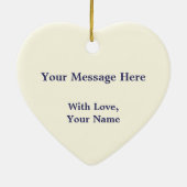 Décoration En Céramique Linge de maison 4e anniversaire (bleu) : Ajouter u (Dos)