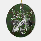 Décoration En Céramique Lion de tartan de Davidson (Gauche)