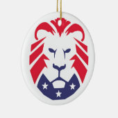 Décoration En Céramique Lion des Patriotes (Droite)