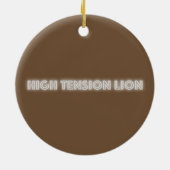 Décoration En Céramique Lion haute tension (Dos)