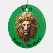 Décoration En Céramique Lion, Lion, Dirigé Par Le Coeur, (Gauche)