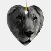 Décoration En Céramique Lion noir et blanc (Droite)