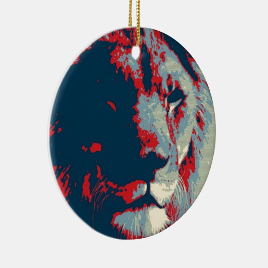 Décoration En Céramique Lion Pop Art (Droite)