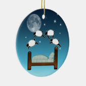 Décoration En Céramique Lit, ciel, et compte des moutons la nuit (Droite)