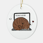 Décoration En Céramique Lit pour chat pour ordinateur portable (Tabby Brow (Gauche)