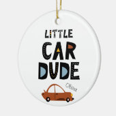Décoration En Céramique Little Car Dude prénom Noël (Gauche)