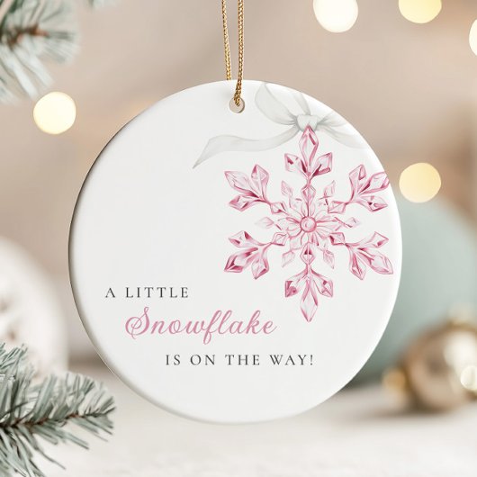 Décoration En Céramique Little Snowflake Girl Ornament