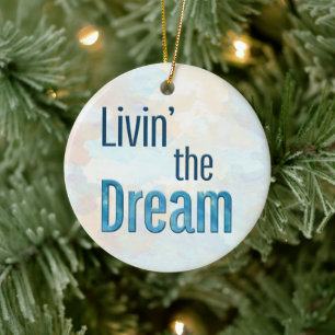 Décoration En Céramique Livin' the Dream Sky Arrière - plan