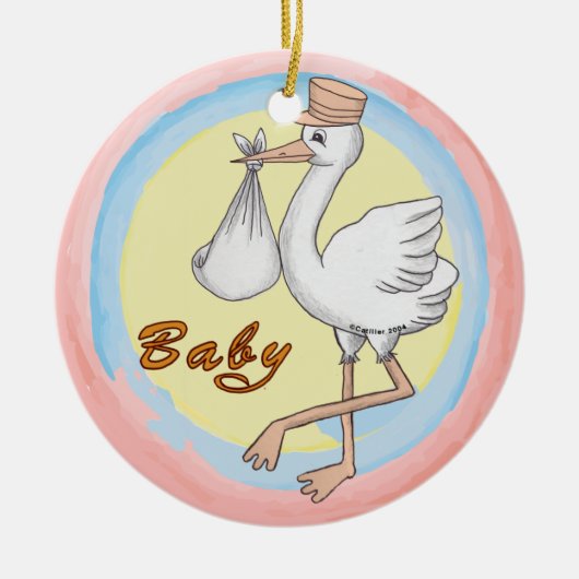 Décoration En Céramique Livraison spéciale bébé (Devant)
