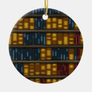 Décoration En Céramique Livres, livres, livres - motif d'étagère