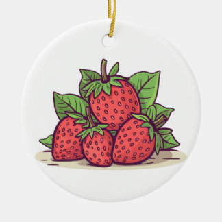 Décoration En Céramique llavero fresita