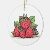 Décoration En Céramique llavero fresita (Gauche)