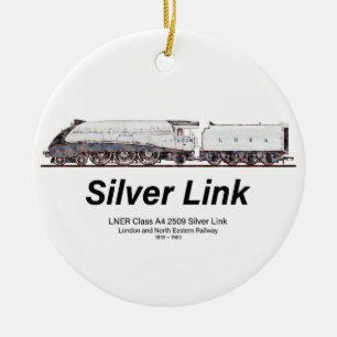 Décoration En Céramique LNER Classe A4 2509 Silver Link Locomotive à Vapeu