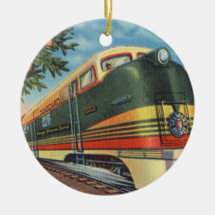 Décoration En Céramique Locomotive spéciale Orange Blossom