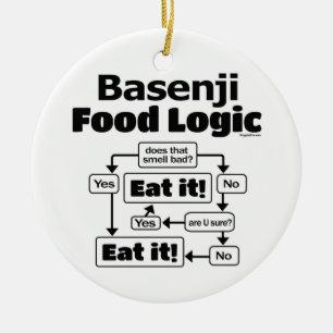 Décoration En Céramique Logique alimentaire Basenji