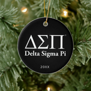 Décoration En Céramique Logo Classique Delta Sigma Pi