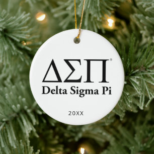 Décoration En Céramique Logo Classique Delta Sigma Pi