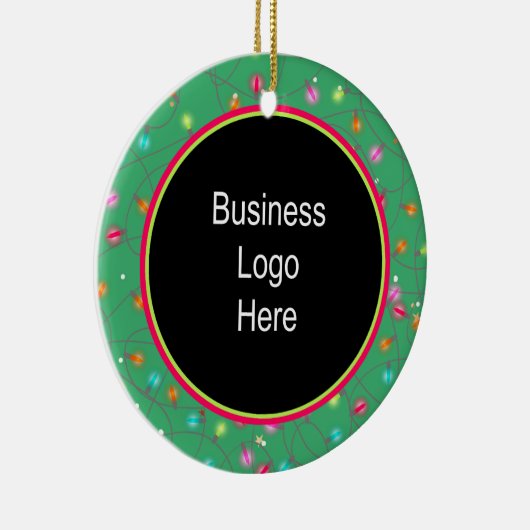Décoration En Céramique Logo d'affaires personnalisé Lumières de Noël (Droite)