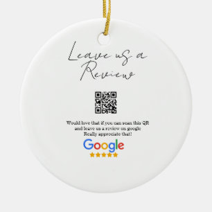 Décoration En Céramique logo de l'entreprise de révision Google Scan QR re