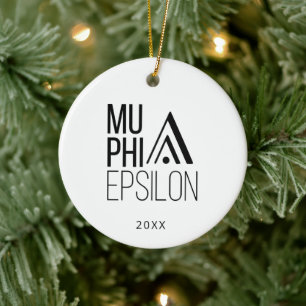 Décoration En Céramique Logo de Mu Phi Epsilon