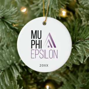 Décoration En Céramique Logo de Mu Phi Epsilon