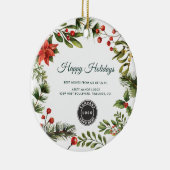 Décoration En Céramique Logo d'entreprise Employés Clients Noël (Droite)