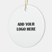 Décoration En Céramique Logo d'entreprise et informations Cadeau client (Gauche)