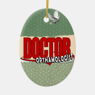 DÉCORATION EN CÉRAMIQUE LOGO DOCTOR OPTHAMOLOGISTE