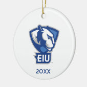 Décoration En Céramique Logo Eastern Illinois University Panthers (Gauche)