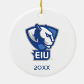 Décoration En Céramique Logo Eastern Illinois University Panthers (Dos)