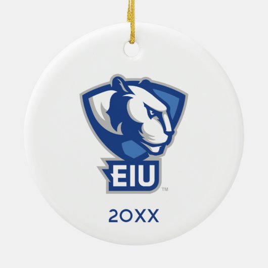 Décoration En Céramique Logo Eastern Illinois University Panthers (Dos)