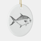Décoration En Céramique Logo Florida Pompano (art en ligne) (Droite)